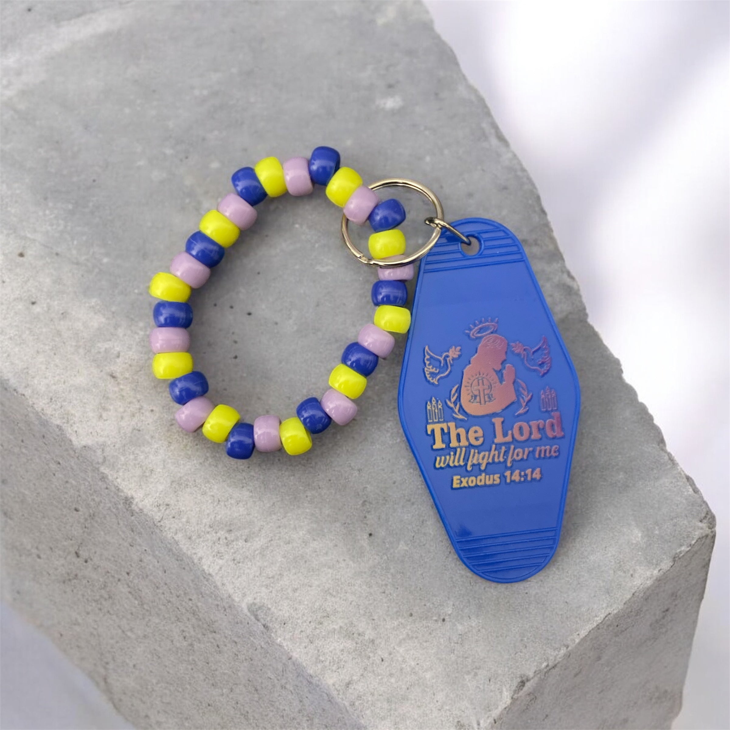 The lord will fight for me keychain