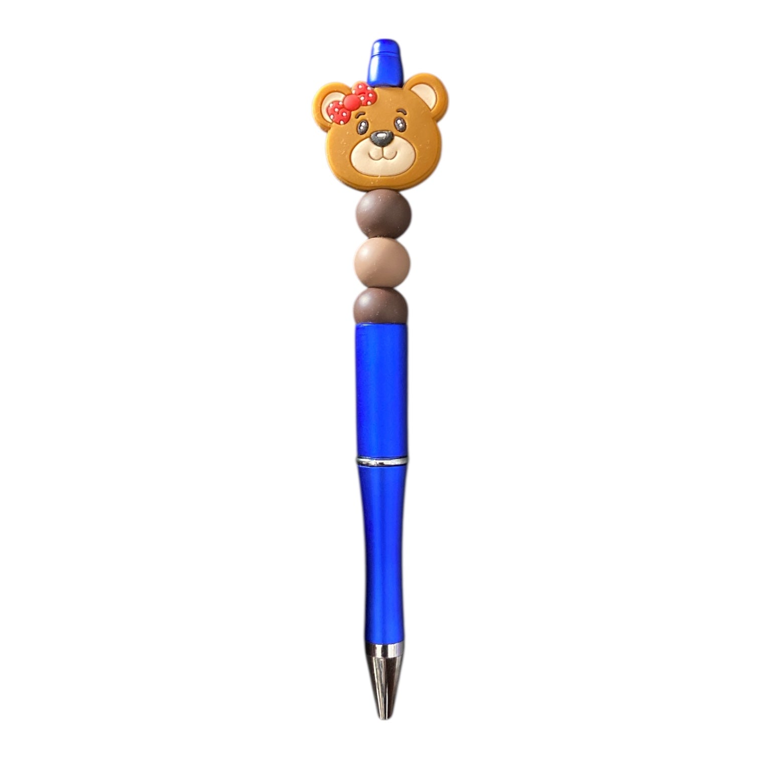 Teddy beaded pens