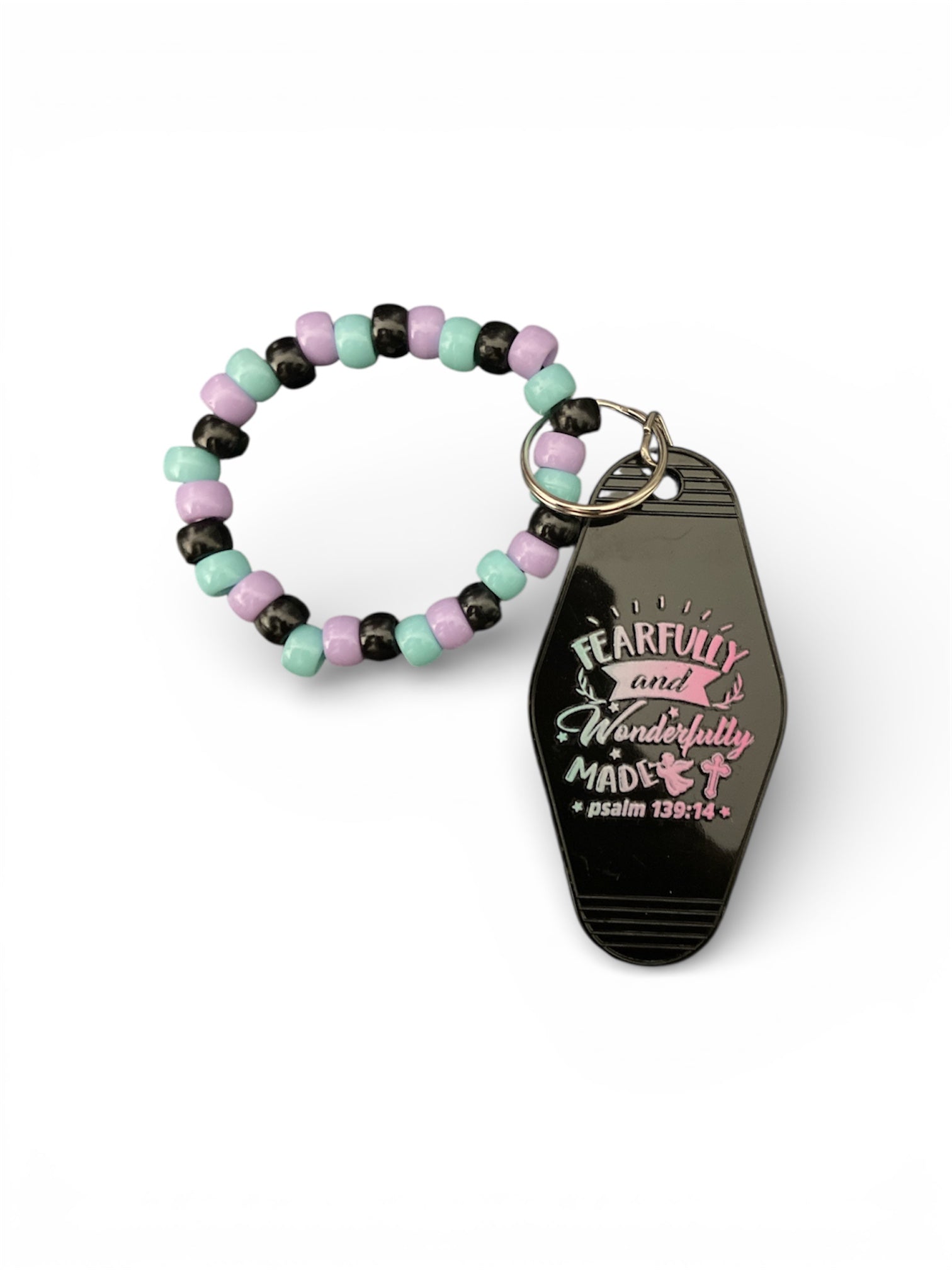 Fearfully and wonderfully made keychain