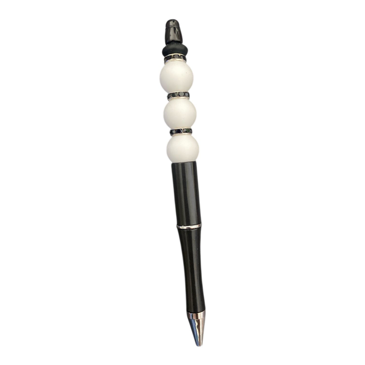 White beaded pen
